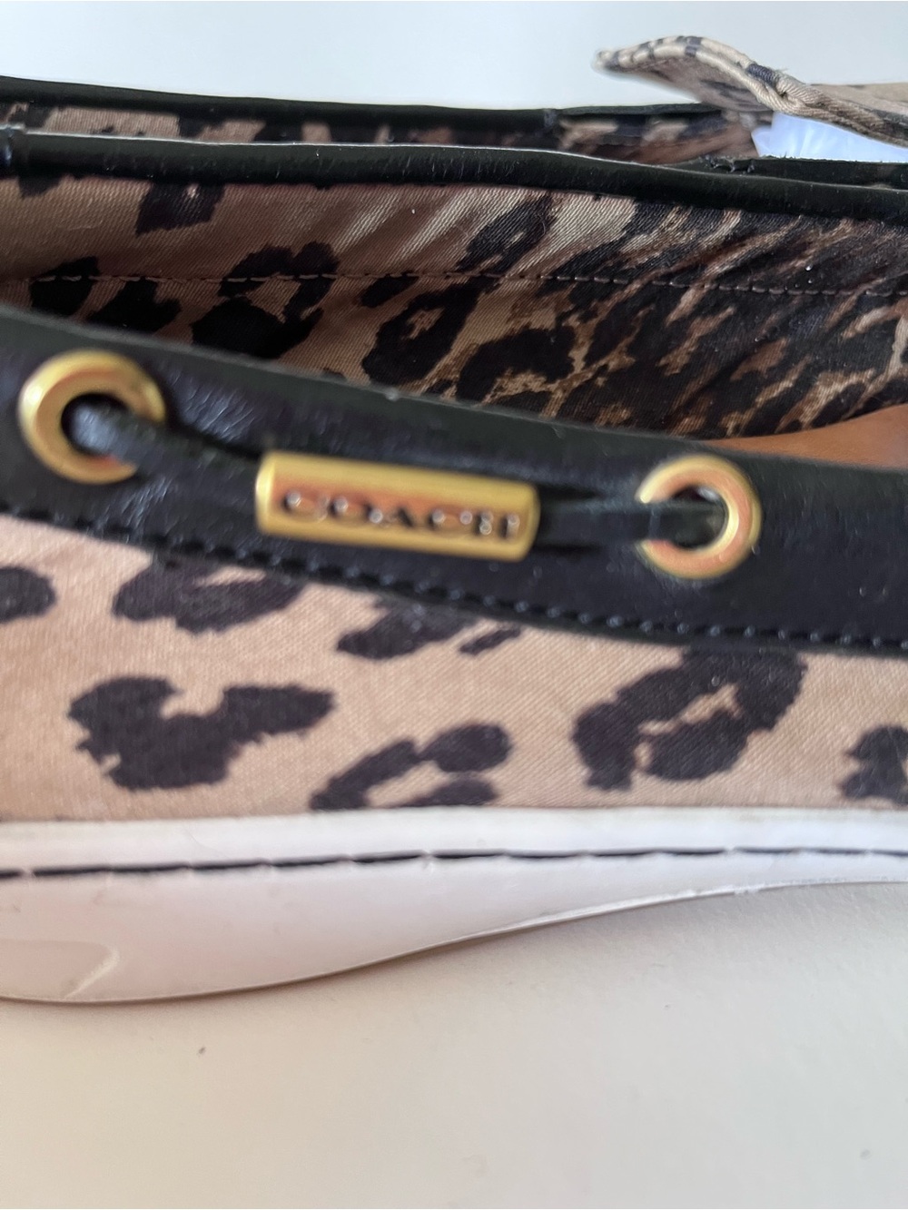 Coach Leopard Print Slip-On Loafers 10B - Picture 7 of 7